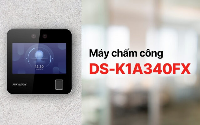 Máy chấm công khuôn mặt Hikvision DS-K1A340FX